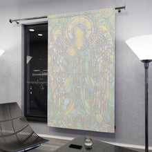 Load image into Gallery viewer, Stained Glass Angel Window Curtain – Ethereal Home Decor