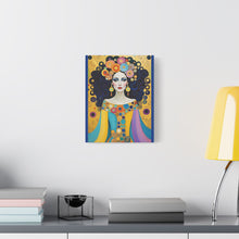 Load image into Gallery viewer, Canvas Print - Colorful Woman Portrait April