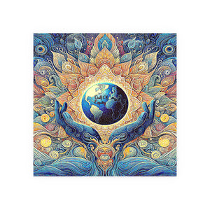 Gulf of Equity Earth-Inspired Satin and Archival Matte Poster - Vibrant Botanical Design for Home Decor