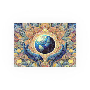 Gulf of Equity Earth-Inspired Satin and Archival Matte Poster - Vibrant Botanical Design for Home Decor