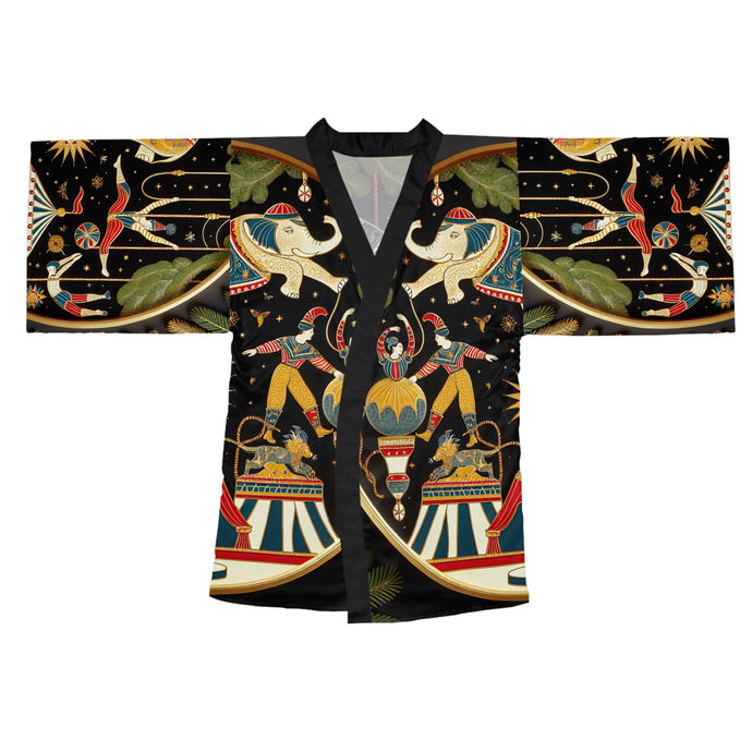 Women's Long Sleeve Kimono Robe (Circus)