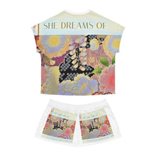 Load image into Gallery viewer, Women&#39;s Short Pajama Set SHE DREAMS white side stripes