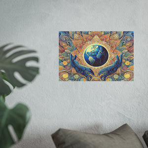 Gulf of Equity Earth-Inspired Satin and Archival Matte Poster - Vibrant Botanical Design for Home Decor