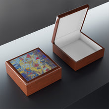 Load image into Gallery viewer, Jewelry Box Glass Colored Cat