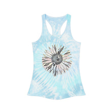 Load image into Gallery viewer, Tie Dye Racerback Tank Top Bees at Work