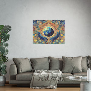 Gulf of Equity Earth-Inspired Satin and Archival Matte Poster - Vibrant Botanical Design for Home Decor