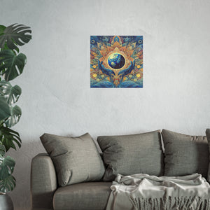 Gulf of Equity Earth-Inspired Satin and Archival Matte Poster - Vibrant Botanical Design for Home Decor