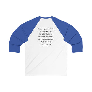 Anime Nurse 3/4 Sleeve Baseball Tee - Perfect for Healthcare Heroes