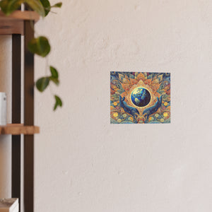 Gulf of Equity Earth-Inspired Satin and Archival Matte Poster - Vibrant Botanical Design for Home Decor