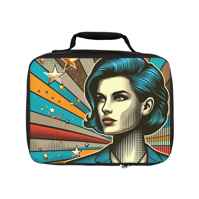 Stylish Retro Lunch Bag - Inspirational Female Design