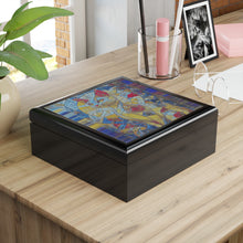 Load image into Gallery viewer, Jewelry Box Glass Colored Cat