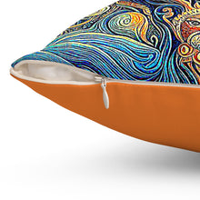 Load image into Gallery viewer, Mandala Earth Design Pillow - Bohemian Home Decor Cushion
