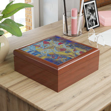 Load image into Gallery viewer, Jewelry Box Glass Colored Cat