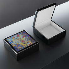 Load image into Gallery viewer, Jewelry Box Glass Colored Cat