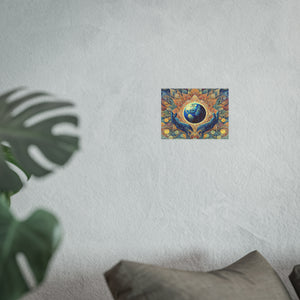 Gulf of Equity Earth-Inspired Satin and Archival Matte Poster - Vibrant Botanical Design for Home Decor