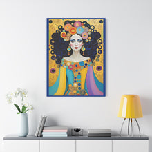 Load image into Gallery viewer, Canvas Print - Colorful Woman Portrait April