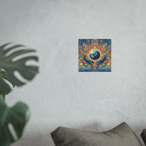 Gulf of Equity Earth-Inspired Satin and Archival Matte Poster - Vibrant Botanical Design for Home Decor