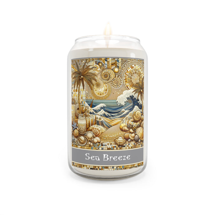 Sea Breeze Scented Candle - Tropical Ocean Vibes, Relaxing Home Décor, Perfect for Gifts