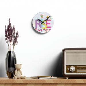 Acrylic Wall Clock Rise