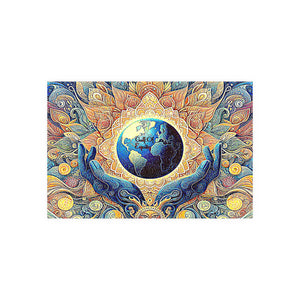 Gulf of Equity Earth-Inspired Satin and Archival Matte Poster - Vibrant Botanical Design for Home Decor