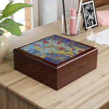 Load image into Gallery viewer, Jewelry Box Glass Colored Cat