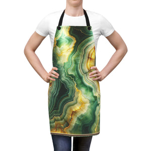 Apron (AOP) Gorgeous Green Onyx