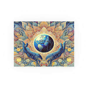 Gulf of Equity Earth-Inspired Satin and Archival Matte Poster - Vibrant Botanical Design for Home Decor