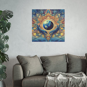Gulf of Equity Earth-Inspired Satin and Archival Matte Poster - Vibrant Botanical Design for Home Decor