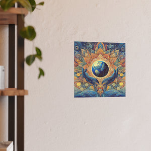 Gulf of Equity Earth-Inspired Satin and Archival Matte Poster - Vibrant Botanical Design for Home Decor