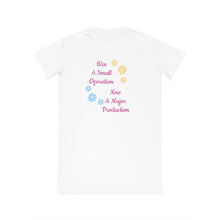 Load image into Gallery viewer, Spinner T-Shirt Dress Major Production design