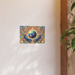 Gulf of Equity Earth-Inspired Satin and Archival Matte Poster - Vibrant Botanical Design for Home Decor