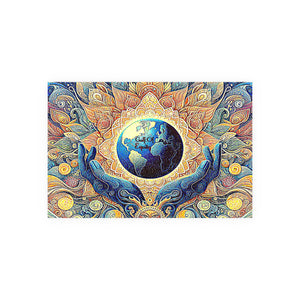 Gulf of Equity Earth-Inspired Satin and Archival Matte Poster - Vibrant Botanical Design for Home Decor
