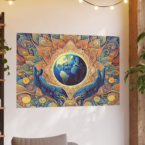 Gulf of Equity Earth-Inspired Satin and Archival Matte Poster - Vibrant Botanical Design for Home Decor