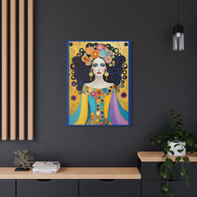 Load image into Gallery viewer, Canvas Print - Colorful Woman Portrait April