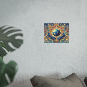 Gulf of Equity Earth-Inspired Satin and Archival Matte Poster - Vibrant Botanical Design for Home Decor