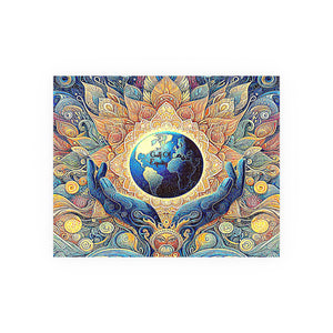 Gulf of Equity Earth-Inspired Satin and Archival Matte Poster - Vibrant Botanical Design for Home Decor