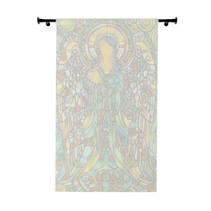 Stained Glass Angel Window Curtain – Ethereal Home Decor