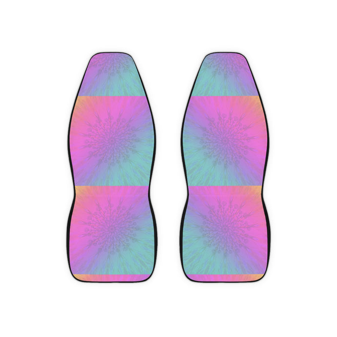 Polyester Car Seat Covers 1 Pair Sorbet Design