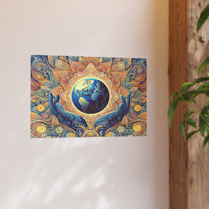 Gulf of Equity Earth-Inspired Satin and Archival Matte Poster - Vibrant Botanical Design for Home Decor