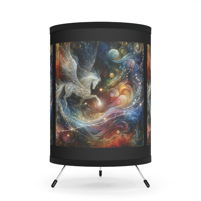 Tripod Lamp with High-Res Printed Shade, US\CA plug Pegasus
