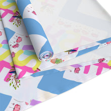 Load image into Gallery viewer, Table Runner Rise with Blue Zig Zag