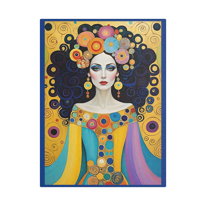 Canvas Print - Colorful Woman Portrait April