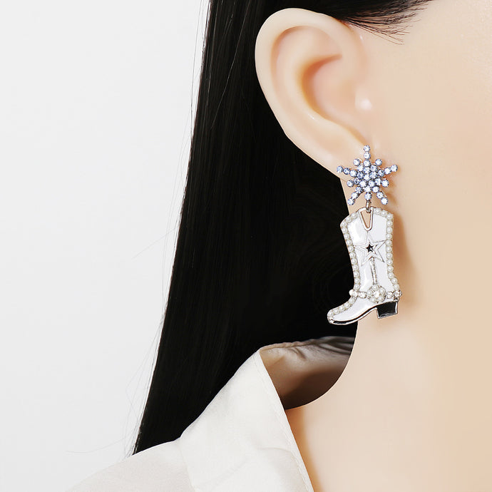 Earrings Boot Dangle