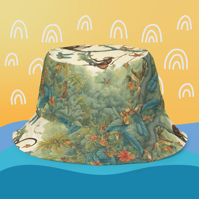 Reversible bucket hat Monkeys Around