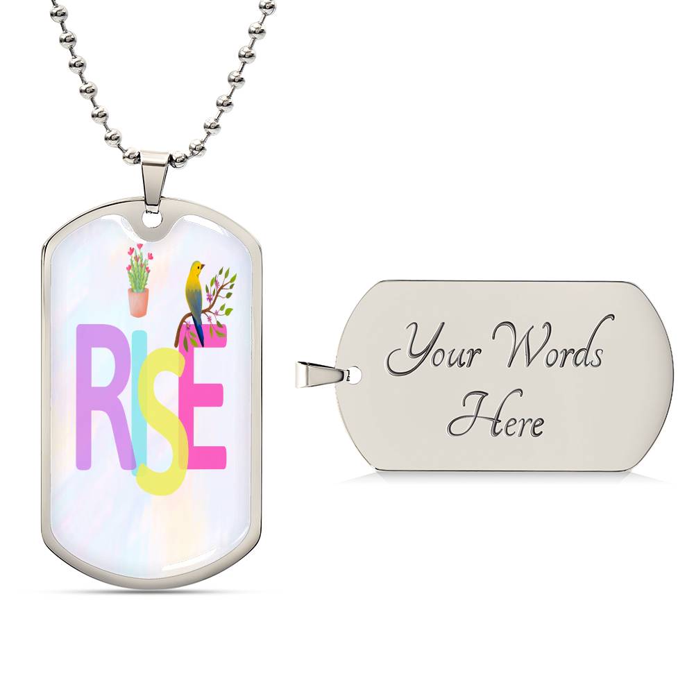 Dog Tag Necklace Rise