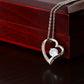 Merry Christmas Forever Heart Necklace