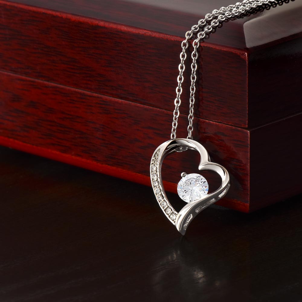 Merry Christmas Forever Heart Necklace