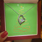 Merry Christmas Forever Heart Necklace