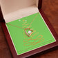 Merry Christmas Forever Heart Necklace
