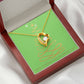 Merry Christmas Forever Heart Necklace